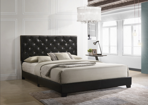 HH2020 Black Queen Size Bed - Olivia Furniture
