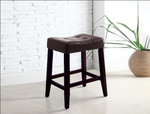 Kent 29" Espresso Saddle Chair, Set of 2 - Olivia Furniture