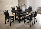 Tommy Espresso Counter Height Table & 6 Chairs - Olivia Furniture