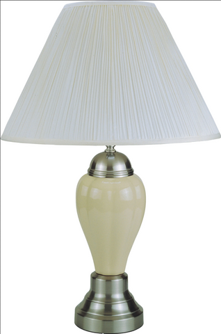 Porcelain Ivory 26" Table Lamp - Olivia Furniture