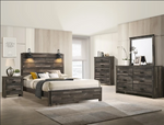 Carter Brown Panel Bedroom Set - Olivia Furniture