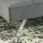 Santini Gray Flip Flop Armless Sofa 6800445 - Olivia Furniture