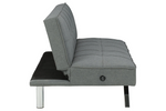 Santini Gray Flip Flop Armless Sofa 6800445 - Olivia Furniture