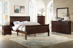 GREAT DEAL Louis Philip Cherry Sleigh Bedroom Set - Olivia Furniture