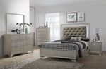 Lyssa Champagne LED Panel Bedroom Set - Olivia Furniture