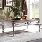 Living Room Coffee Table with End Table , Veneer Top - Olivia Furniture