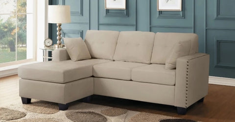 Lucky Beige Sectional LAF SH3218 - Olivia Furniture