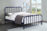 Bethany Blue Queen Metal Platform Bed l 1571RN