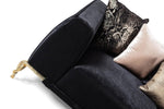 Giselle Black Velvet Sofa & Loveseat - Olivia Furniture