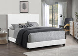 600PU White King Size Bed - Olivia Furniture