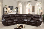 Bastrop Brown Reclining Sectional - Olivia Furniture