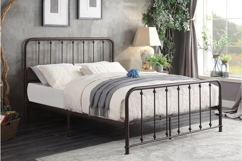 Lackspur King Metal Platform Bed - Olivia Furniture
