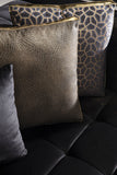 Elisha Velvet Black Double Chaise Sectional - Olivia Furniture