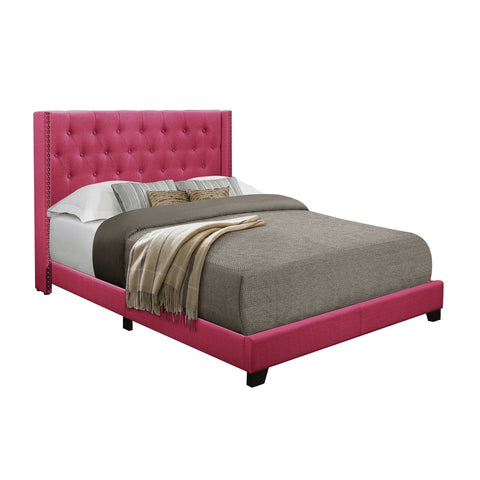 Queen Size Bed, Pink SH215 - Olivia Furniture