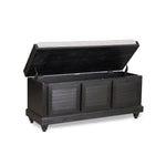 Storage Ottoman Bench Strage Bench W/Lift Top Black - Olivia Furniture