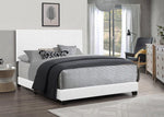 600PU White Full Size Bed - Olivia Furniture