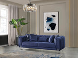 Olivia Jasmine Navy Velvet Sofa & Loveseat