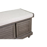 Storage Ottoman Bench Strage Bench W/Lift Top Gray - Olivia Furniture