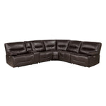 Dyersburg 6-Piece Modular Power Reclining Sectional Brown | 9579BRW*6LRRRPW - Olivia Furniture