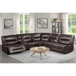 Dyersburg 6-Piece Modular Power Reclining Sectional Brown | 9579BRW*6LRRRPW - Olivia Furniture