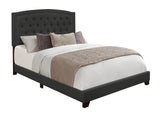 Linda Dark Gray King Upholstered Bed
