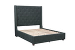 Fairborn Gray King Platform Bed with Storage Footboard | 5877KGY
