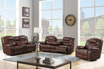 Galveston Brown - Reclining Set Set of 3 - Olivia Furniture