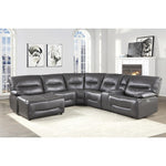Dyersburg 6-Piece Power Reclining Sectional with Left Chaise | 9579GRY*6LCRRPW - Olivia Furniture