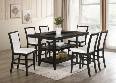 Condor White - Counter Height Table & 6 Chairs - Olivia Furniture