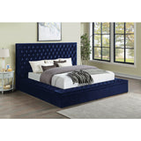 Velvet King Storage Platform Bed - Olivia Furniture