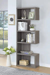 5-Tier Bookcase Weathered Grey