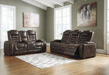 Game Zone Bark Power Reclining Living Room Set with Adjustable Headrest Set of 3 - Olivia Furniture