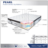 Pearl Pocket Coil Box-Top  Medium Firm Mattress - Olivia Furniture