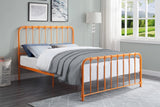 Bethany Orange Queen Metal Platform Bed l 1571RN