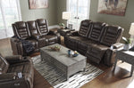Game Zone Bark Power Reclining Living Room Set with Adjustable Headrest Set of 3 - Olivia Furniture