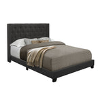 Full Size Bed, Dark Grey  SH215 - Olivia Furniture