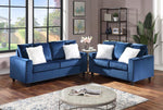 Cinderella Blue Sofa and Loveseat Set - Olivia Furniture
