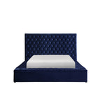 Velvet Queen Storage Platform Bed - Olivia Furniture