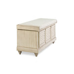 Storage Ottoman Bench Strage Bench W/Lift Top White - Olivia Furniture