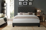 Linda Dark Gray Full Upholstered Bed