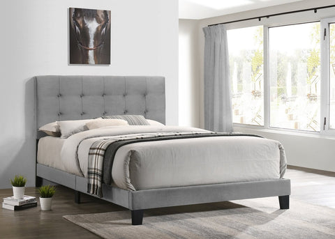 930 Grey Platform Bed Queen Size - Olivia Furniture