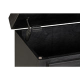 Storage Ottoman Bench Strage Bench W/Lift Top Black - Olivia Furniture