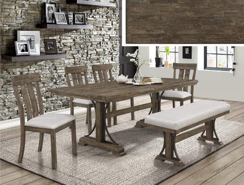 Quincy Grayish Brown Rectangular Dining Set - Olivia Furniture