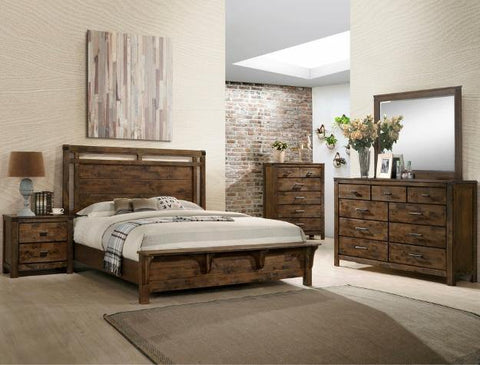 Curtis Brown Panel Bedroom Set - Olivia Furniture