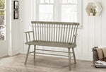 Jerimiah Spindleback Grey Bench - Olivia Furniture