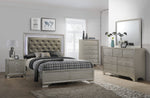Lyssa Champagne LED Panel Bedroom Set - Olivia Furniture