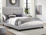 Florence Gray Upholstered King Bed | 5270 - Olivia Furniture