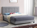 Rigby Gray King Platform Bed - Olivia Furniture