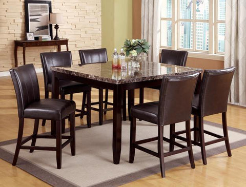 Ferrara Faux Marble-Top Counter Height Set - Olivia Furniture