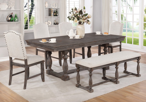 Regent Grayish Brown Dining Set - Olivia Furniture